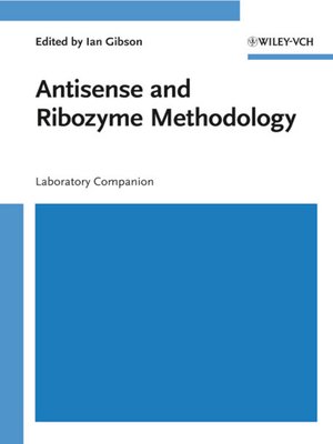 cover image of Antisense and Ribozyme Methodology